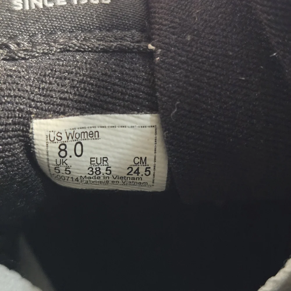 Vans Women's Sz8 SK-8 HI Black and White High-Top Sneakers VERY CLEAN Lace Up - Picture 9 of 10